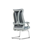 Modern Minimalist Ergonomic Leather Plywood Metal Office Chair Executive Gaming Desk Chair With Headrest Lumbar Support Cantilever Base For Home Office Set Of 2 Lumendat