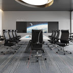 Modern Ergonomic High Back Leather Plywood & Metal Office Chair Executive Swivel Desk Chair With Headrest Lumbar Support Adjustable Rolling Computer Chair Lumendat