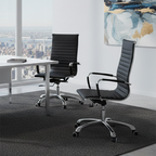 Modern Ergonomic High Back Leather Aluminum Alloy Oxford Fabric Office Chair Adjustable Swivel Executive Desk Chair With Lumbar Support Reclining Function For Home Office Lumendat