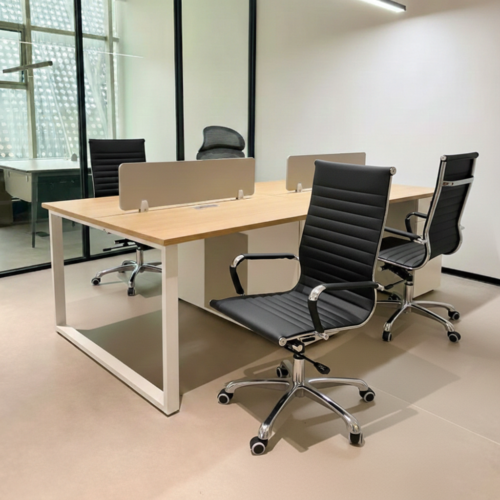 Modern Ergonomic High Back Leather Aluminum Alloy Oxford Fabric Office Chair Adjustable Swivel Executive Desk Chair With Lumbar Support Reclining Function For Home Office Lumendat