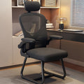 Modern Minimalist Ergonomic Design Metal PP Mesh Fabric Desk Chair With Backrest Adjustable Armrest For Home Office DFM-F