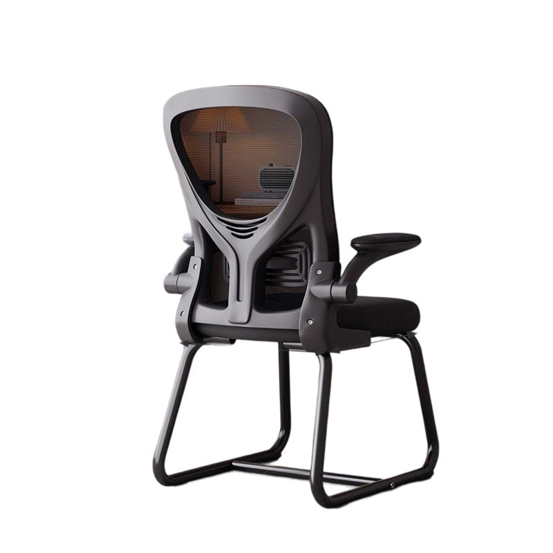 Modern Minimalist Ergonomic Design Metal PP Mesh Fabric Desk Chair With Backrest Adjustable Armrest For Home Office DFM-F