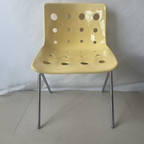 Modern Mid-Century Cheese Design PP Wrought Iron Dining Chair Backrest For Living Room & Dining Room DFM-F
