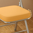 Modern Minimalist Square PU Leather Carbon Steel Foldable Desk Chair Backrest For Home Office DFM-F
