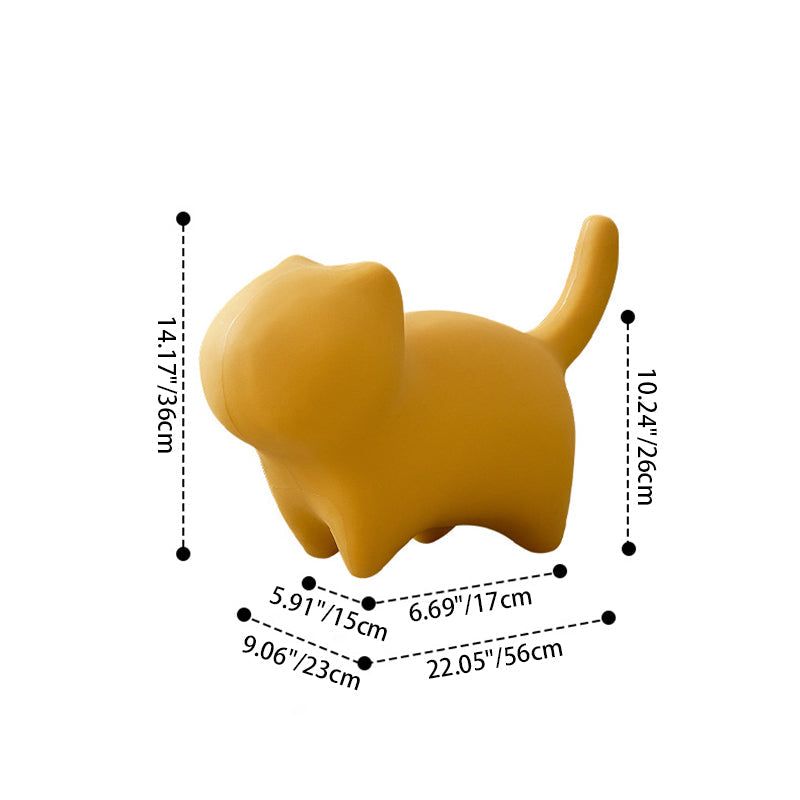 Lumendat Contemporary Creative Cat- Design Plastic Kids Stool Backless For Entryway & Living Room Lumendat