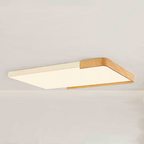 Contemporary Nordic Acrylic Iron Rectangular LED Flush Mount Ceiling Light For Living Room & Bedroom