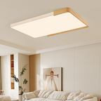 Contemporary Nordic Acrylic Iron Rectangular LED Flush Mount Ceiling Light For Living Room & Bedroom