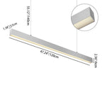 Eye-care LED Linear Pendant Light for Home Office - Anti-glare Long Lifespan Professional Illumination High Quality Aluminum SCON