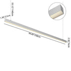 Eye-care LED Linear Pendant Light for Home Office - Anti-glare Long Lifespan Professional Illumination High Quality Aluminum SCON