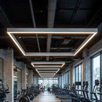 Eye-care LED Linear Pendant Light for Home Office - Anti-glare Long Lifespan Professional Illumination High Quality Aluminum