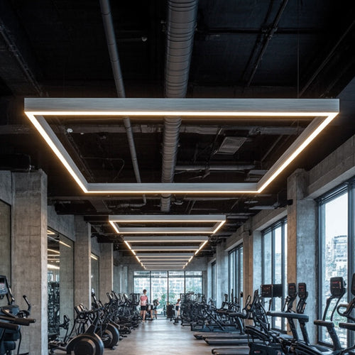 Eye-Care LED Linear Pendant Light For Home Office - Anti-Glare Long Lifespan Professional Illumination High Quality Aluminum