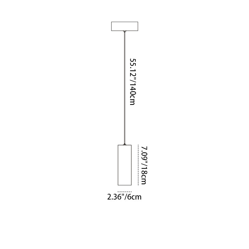 Aluminum LED Cylinder Light - Pendant Light Spotlight for Bar Art & Home Deco & Living Room