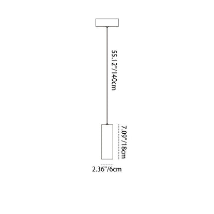 Aluminum LED Cylinder Light - Pendant Light Spotlight for Bar Art & Home Deco & Living Room