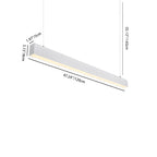 LED Linear Pendant Light - Retina-Safe Anti-Glare Professional Illumination For Home Office