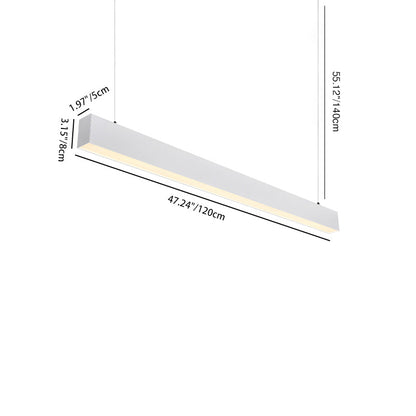 LED Linear Pendant Light - Retina-Safe Anti-Glare Professional Illumination For Home Office