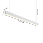LED Linear Pendant Light - Retina-Safe Anti-Glare Professional Illumination For Home Office