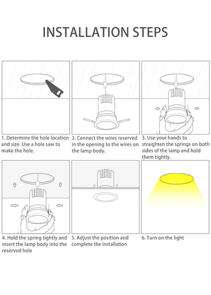 Ultra-Thin Frame LED Spotlight For Living Room - High Ra>93 Aluminum Eye-Care Flush Mount Ceiling Light