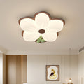 Lumendat Contemporary Creative Kids Flower Shaped Iron Plastic LED Flush Mount Ceiling Light For Bedroom Lumendat