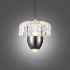 Traditional French Liftable Pinecone Shape Aluminum Acrylic LED Pendant Light For Bedroom