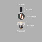 Traditional French Liftable Pinecone Shape Aluminum Acrylic LED Pendant Light For Bedroom