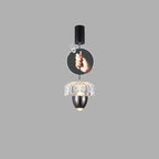 Traditional French Liftable Pinecone Shape Aluminum Acrylic LED Pendant Light For Bedroom