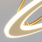 Traditional Luxury Planet Shape Glass Iron Acrylic LED Semi-flush Mount Ceiling Light for Bedroom