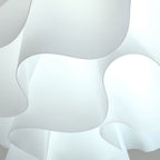 Modern Art Deco Petal Shaped Iron Acrylic 2-Light Pendant Light For Bedroom