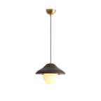 Contemporary Nordic Bowl-Shaped Ash Wood Glass 1-Light Pendant Light For Dining Room