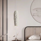 Contemporary Nordic Square Cylindrical Vase Iron Resin Fiberglass 1-Light Pendant Light For Bedroom