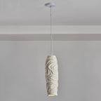 Contemporary Nordic Square Cylindrical Vase Iron Resin Fiberglass 1-Light Pendant Light For Bedroom