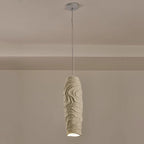 Contemporary Nordic Square Cylindrical Vase Iron Resin Fiberglass 1-Light Pendant Light For Bedroom