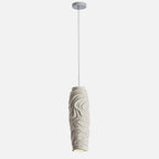 Contemporary Nordic Square Cylindrical Vase Iron Resin Fiberglass 1-Light Pendant Light For Bedroom