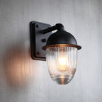 Modern Minimalist Waterproof Nut-Shaped Aluminum Glass 1-Light Outdoor Wall Sconce Lamp For Gardens