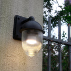 Modern Minimalist Waterproof Nut-Shaped Aluminum Glass 1-Light Outdoor Wall Sconce Lamp For Gardens