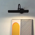 Modern Minimalist Rotatable Long Iron 2-Light Wall Sconce Lamp For Bedroom