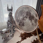 Contemporary Creative Round Moon Pattern Iron Acrylic LED Wall Sconce Lamp For Bedroom