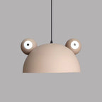 Contemporary Creative Kids Frog-shaped Iron 1-light Pendant Light for Dining Room BulbSquare