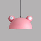 Contemporary Creative Kids Frog-shaped Iron 1-light Pendant Light for Dining Room BulbSquare