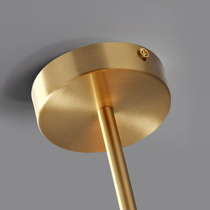 Contemporary Nordic Cylindrical Iron Glass 1-light Semi-flush Mount Ceiling Light for Hallway