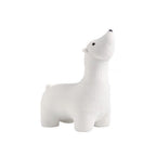 Lumendat Contemporary Creative Polar Bear Solid Wood Lambswool Kids Stool Movable For Living Room Lumendat