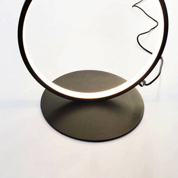 Contemporary Creative Aluminum Iron LED Five Circles Standing Floor Lamp For Living Room Lumendat