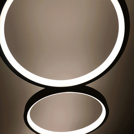 Contemporary Creative Aluminum Iron LED Five Circles Standing Floor Lamp For Living Room Lumendat
