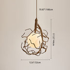 Contemporary Creative Tree Branch Pet Resin 1 - Light Pendant Light for Dining Room