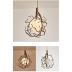 Contemporary Creative Tree Branch Pet Resin 1 - Light Pendant Light for Dining Room