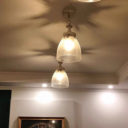 Modern Shabby Chic Iron Glass 1 - Light Pendant Light for Living Room
