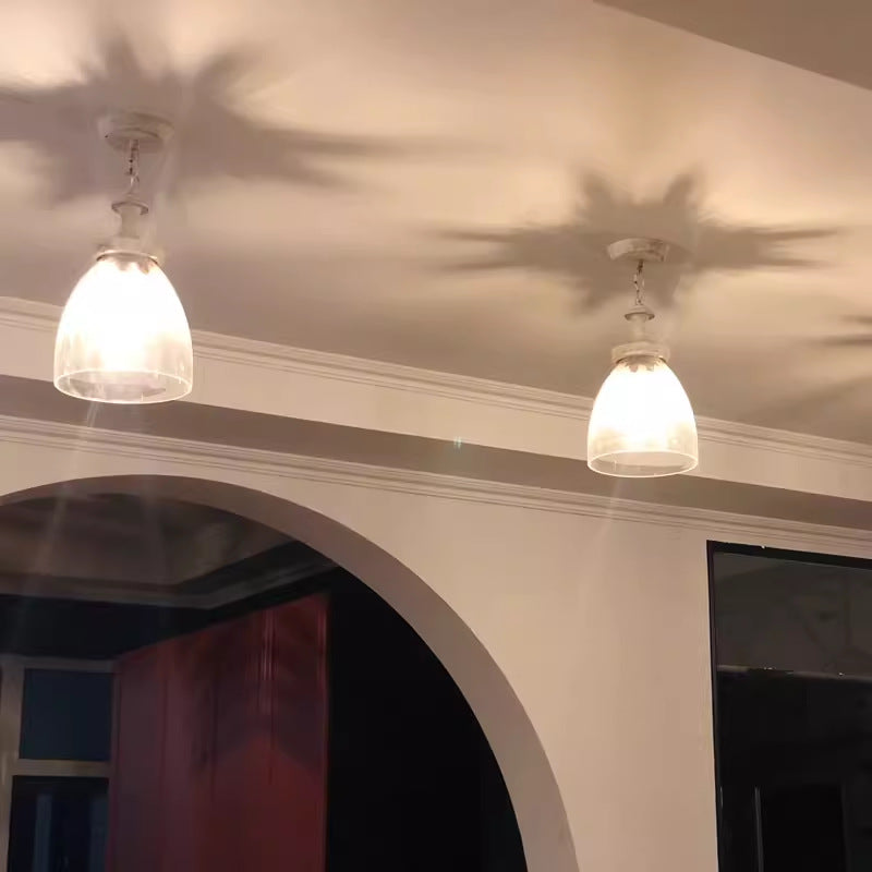 Modern Shabby Chic Iron Glass 1 - Light Pendant Light for Living Room