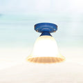 Traditional Tiffany Hardware Glass 1 - Light Semi-Flush Mount Ceiling Light For Hallways Lumendat