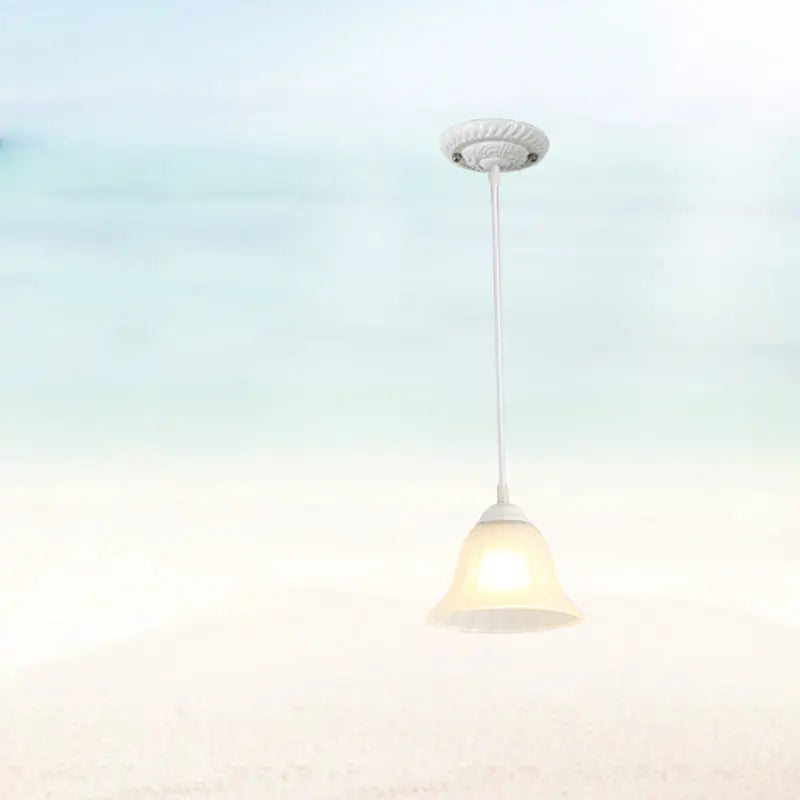 Traditional Tiffany Metal Glass 1 - Light Pendant Light for Dining Room BulbSquare