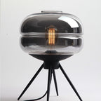 Contemporary Nordic Glass Iron 1 - Light Table Lamp For Living Room Lumendat
