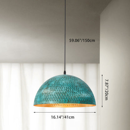 Modern Art Deco Hemisphere Iron 1 - Light Pendant Light for Dining Room